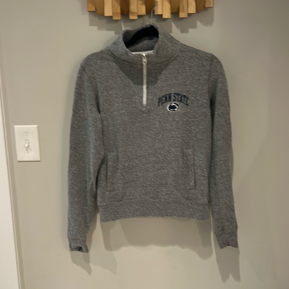 Women's‎  REDSHIRT  Penn State boxy sweatshirt size S 1/4 Zip Gray